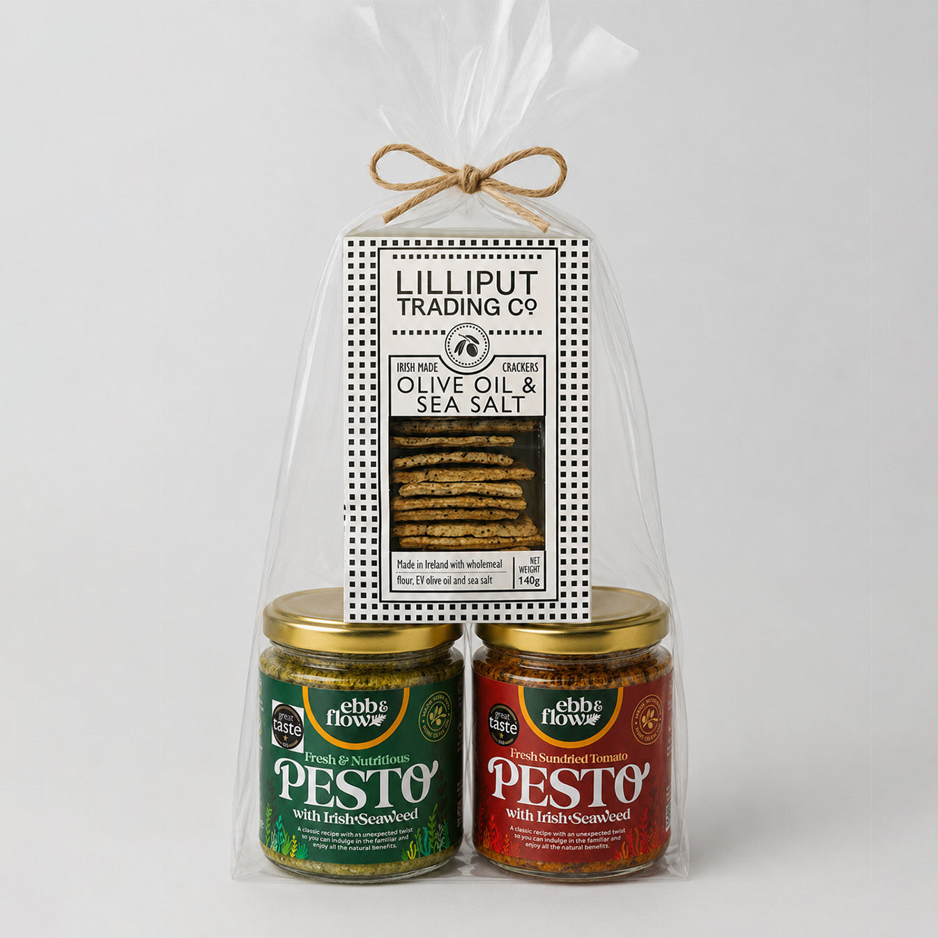 2 Seaweed Pestos & Crackers Gift Bundle