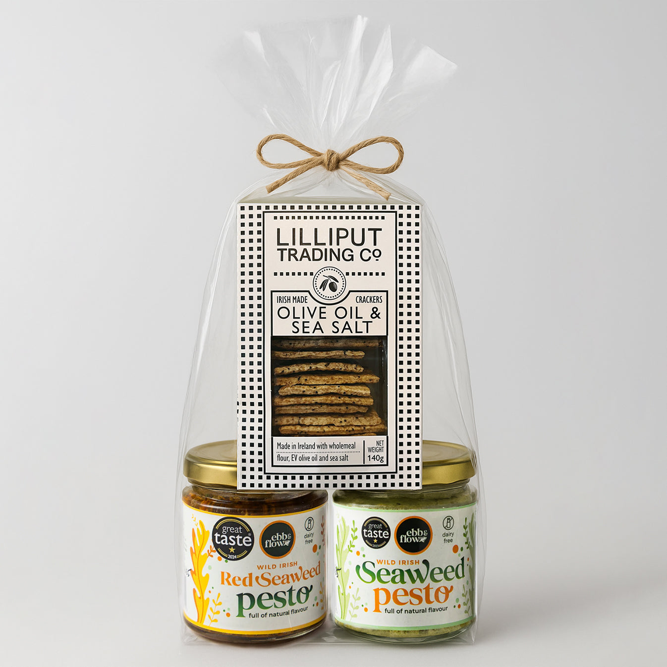 2 Seaweed Pestos & Crackers Gift Bundle