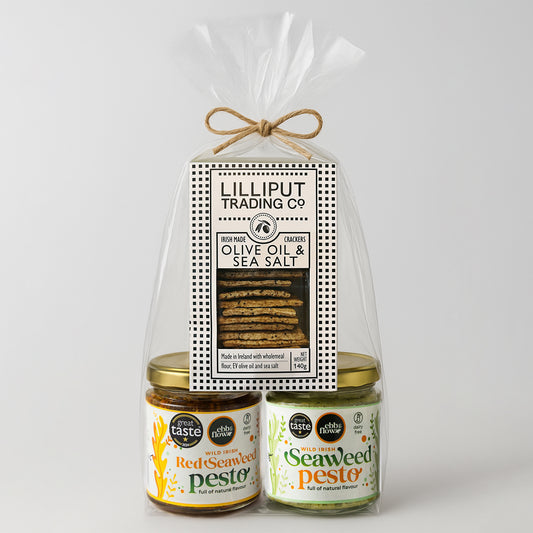 2 Seaweed Pestos & Crackers Gift Bundle