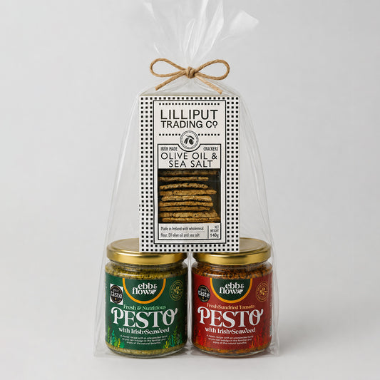 2 Seaweed Pestos & Crackers Gift Bundle